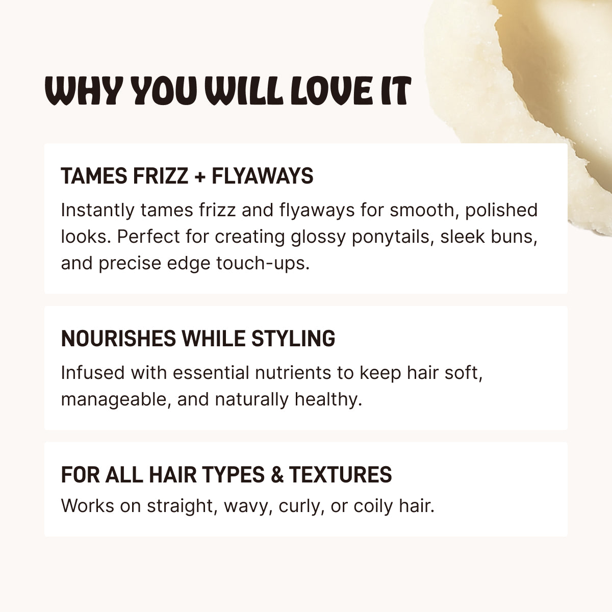 Tallow Hair Wax Stick