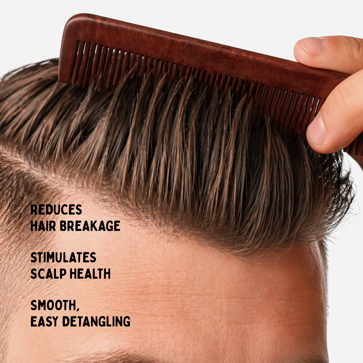 Amoora Wooden Hair Comb