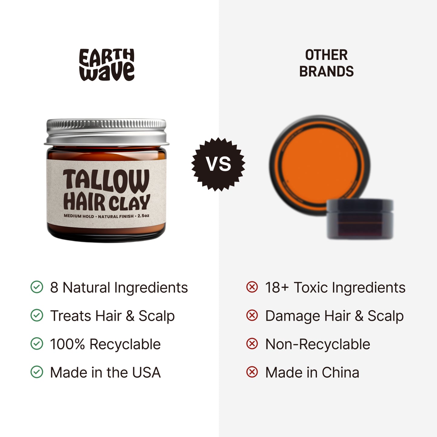 Tallow Hair Clay