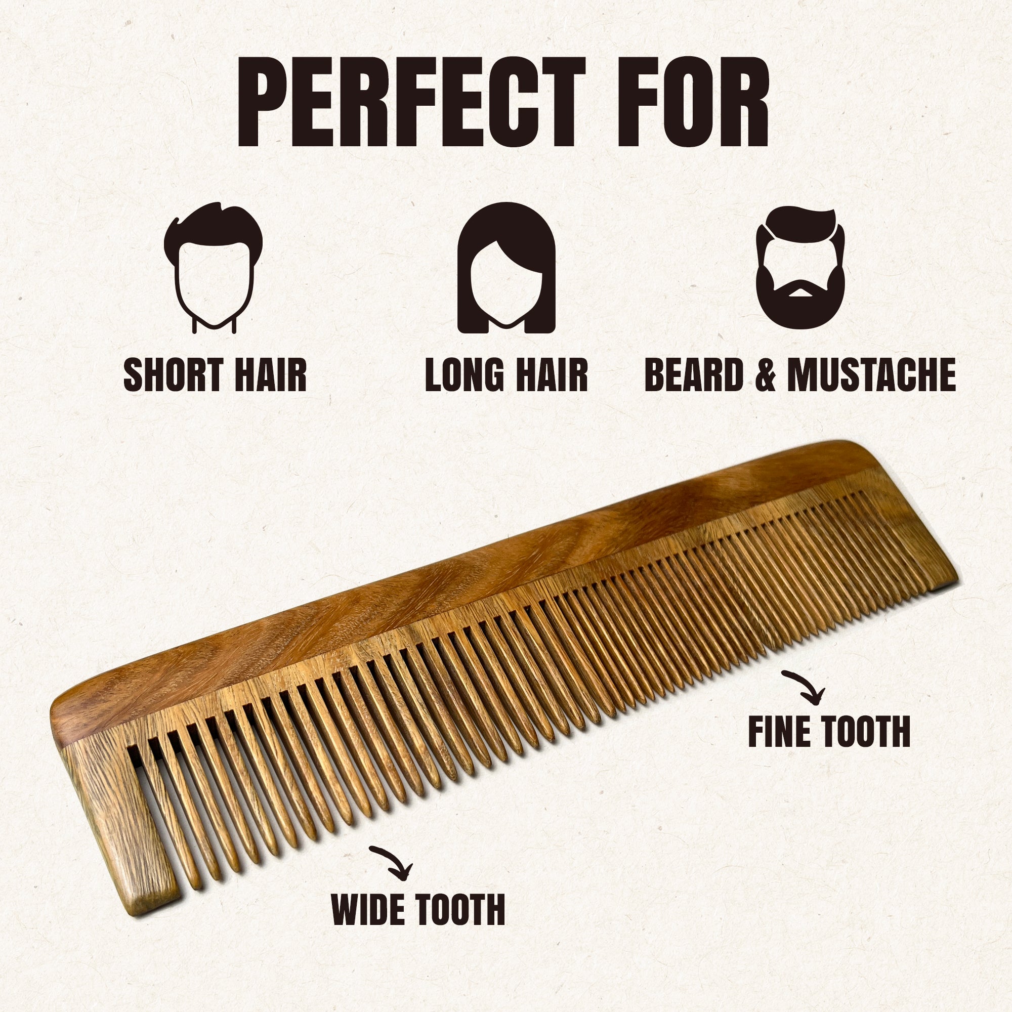 Sandalwood Hair Comb