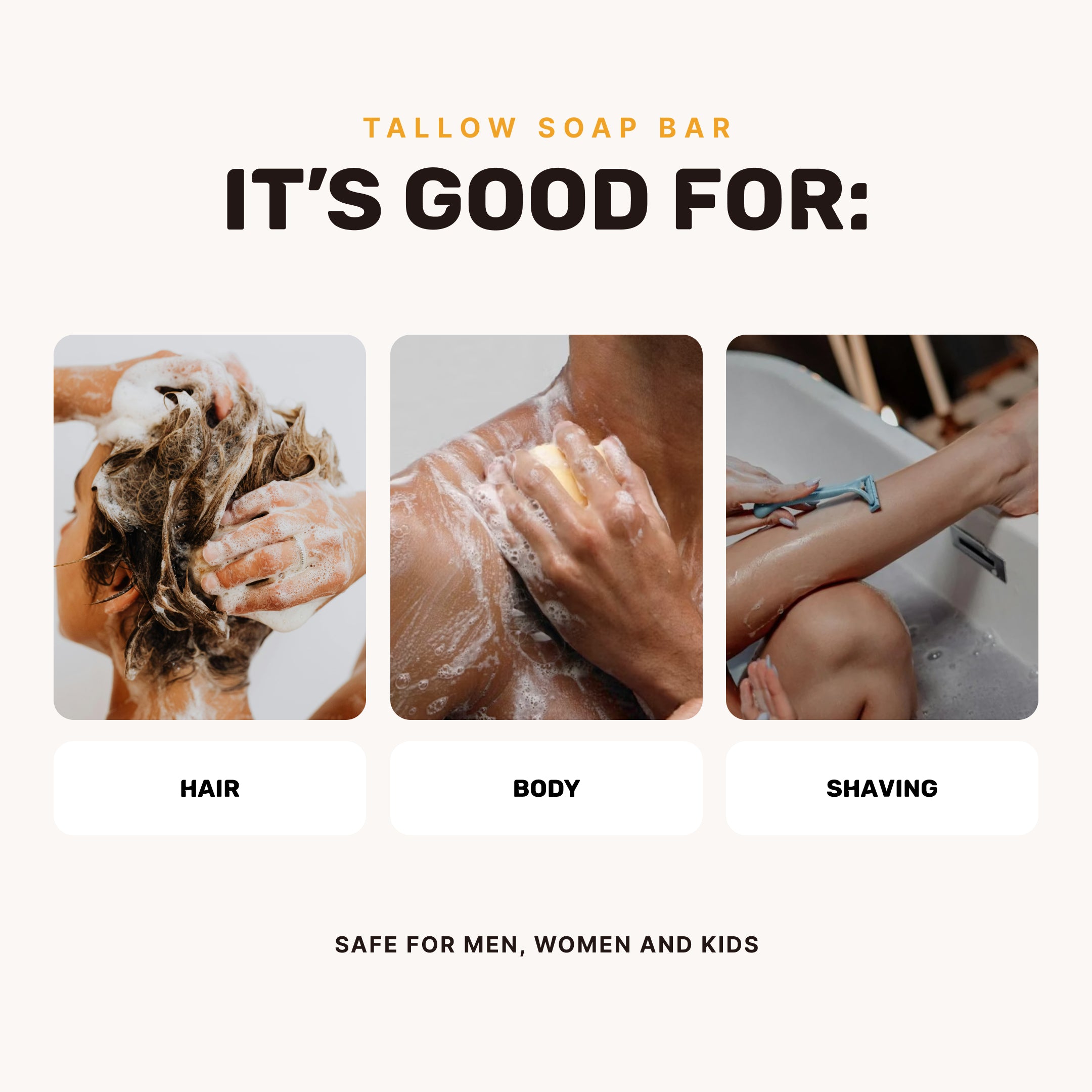 Tallow Soap Bar
